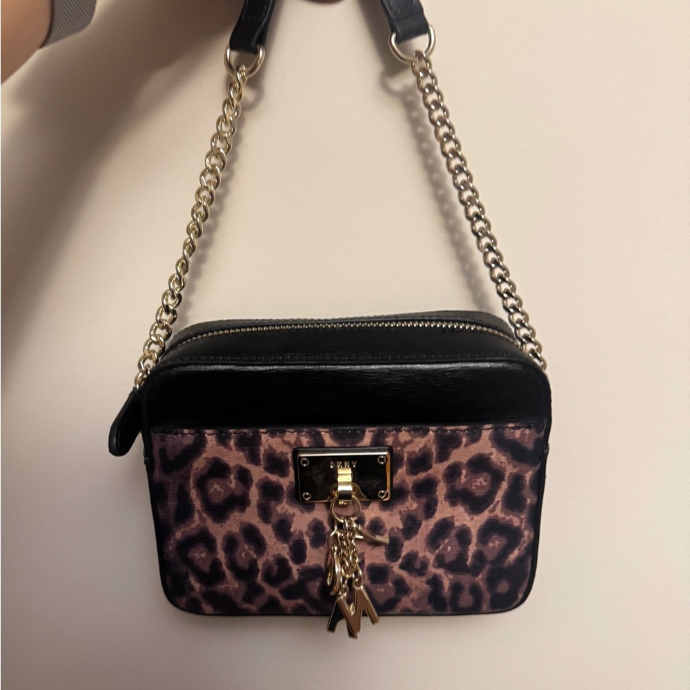 DKNY Leopard print Leather Camera Bag